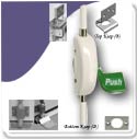 uPVC Single Door Reversible Push Pad 2 Point Locking (White)