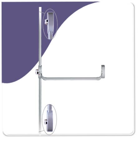 ISEO 0941-3PLSL - Push Bar 3 Point Lateral Pullmans