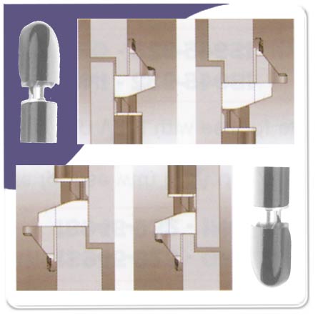 ISEO-943-00163 Top Keeps For PVCu Doors Kit