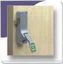 Briton 1438E-Reversible Push Pad Rim Latch - For Wooden & Metal Doors