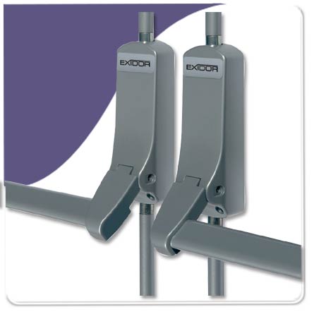 Exidor 284 - Double Door Bar & Vertical Bolts - For Wooden Doors