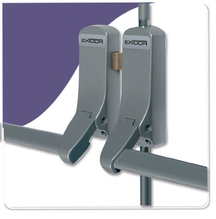 Exidor 285M - Double Rebated Door Bar & Vertical Bolts - For Metal Doors