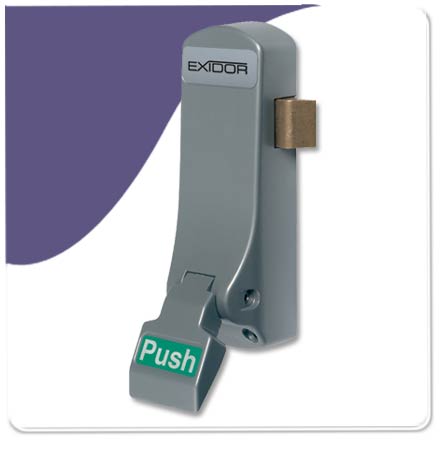 Exidor 297M - Reversible Push Pad Panic Latch - For Metal Doors