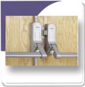 Briton 377E - Double rebated door Panic set