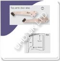 Top Jamp Door Left Hand Stop Stain Stainless Steel