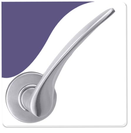 Door Handle-Crotone - Satin Stainless Steel