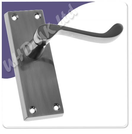 Scroll Lever Latch Pewter 152 x 41mm