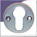 Escutcheon - Euro Profile - Satin Chrome