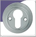 Escutcheon - Euro Profile - Satin Chrome