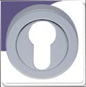 Escutcheon Concealed - Euro Profile - Satin Chrome
