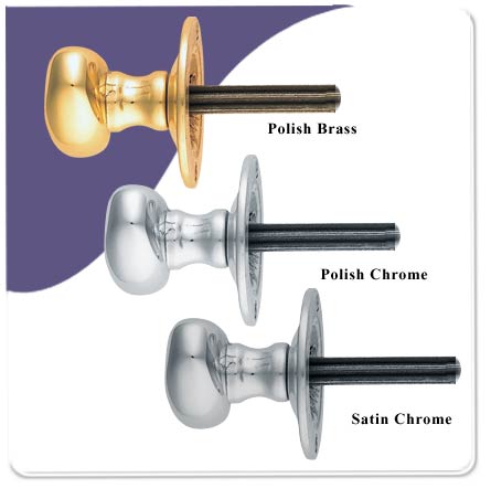 Oval Thumb Turn Rack Bolt - Satin Chrome