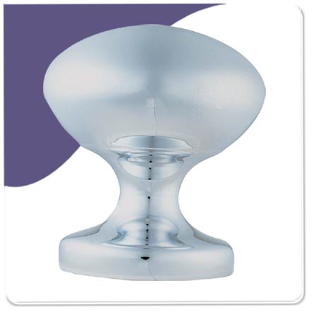 Glaxay Centre Door Knob - Polish Chrome