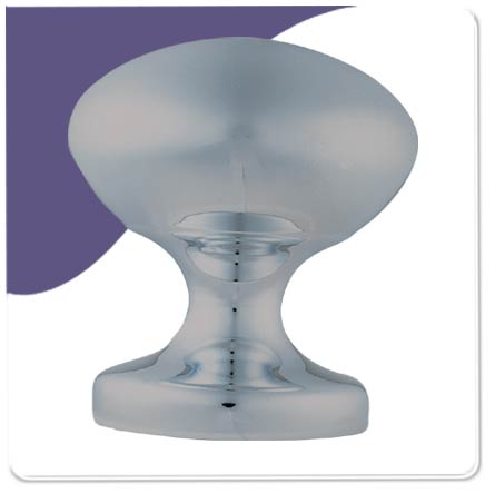 Glaxay Centre Door Knob - Satin Chrome