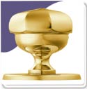 Designer Octagonal Centre Door Knob - PVD