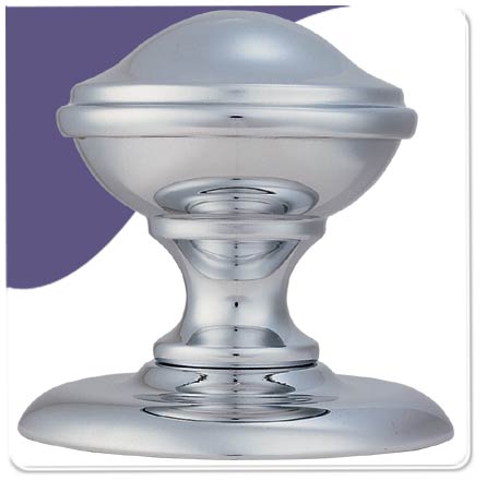 Glaxay Centre Door Knob - Polish Chrome