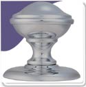 Glaxay Centre Door Knob - Satin Chrome