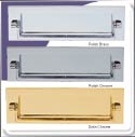 Postal Knocker Letterplate - Polish Chrome