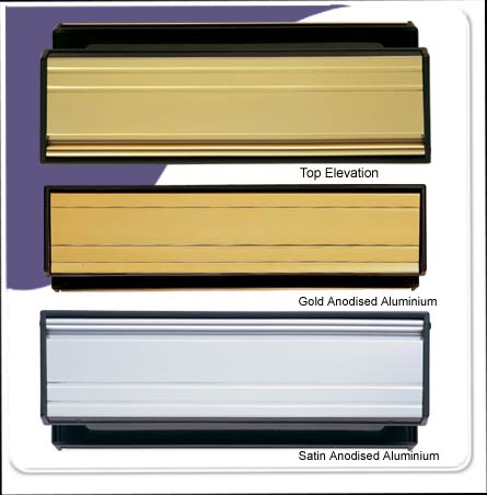Sleeve Letterplate - Satin Anodised