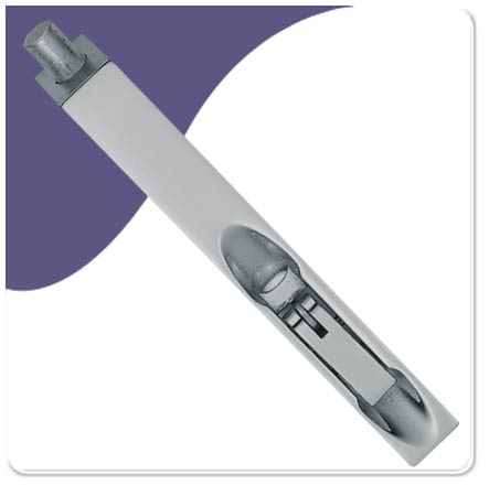 Flush Door Bolt - Satin Chrome 305mm 19mm