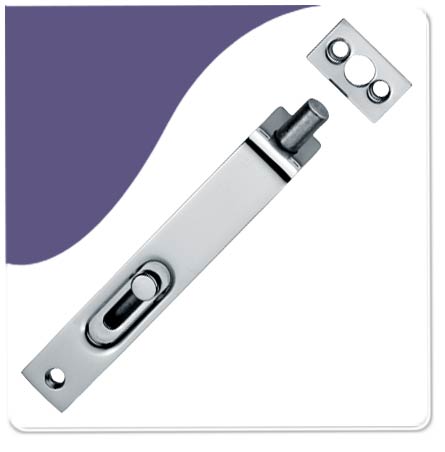 Sunk Sliding Bolt - Polish Chrome