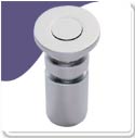 Dust Excluding Socket For Flush Bolt For Concrete - Polish Chrome