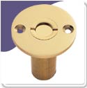 Dust Excluding Socket For Flush Bolt For Wood - Polish Brass