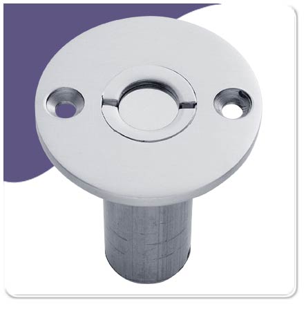 Dust Excluding Socket For Flush Bolt For Wood - Polish Chrome