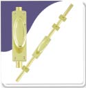 Long Oval Locking Espagnolette Bolt  3M - Polish Brass Discounted Price