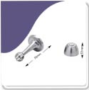 Magnetic Door Holder (75mm) - Satin Chrome