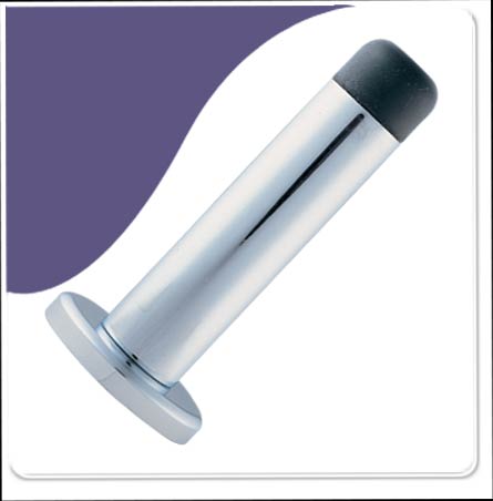 Door Stop Projecting Cylinder (75mm) - Polish Chrome