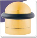 Door Stop Upright Floor Mounted (32mm) - Polish Brass