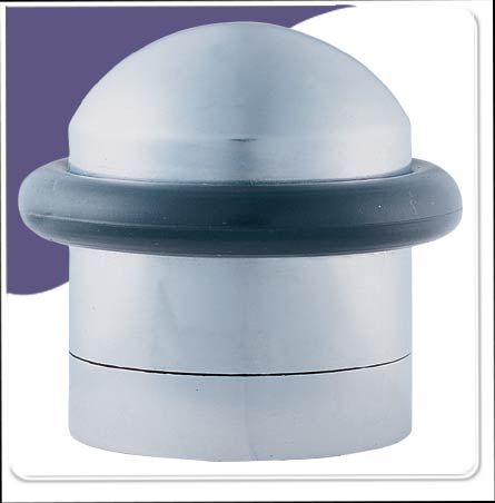 Door Stop Upright Floor Mounted (32mm) - Polish Chrome