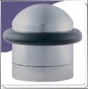 Door Stop Upright Floor Mounted (32mm) - Satin Chrome