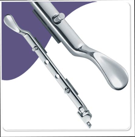 Victorian Casement Stay - Window - Satin Chrome