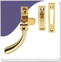 Casement Fastener Bulb Window - Polish Brass