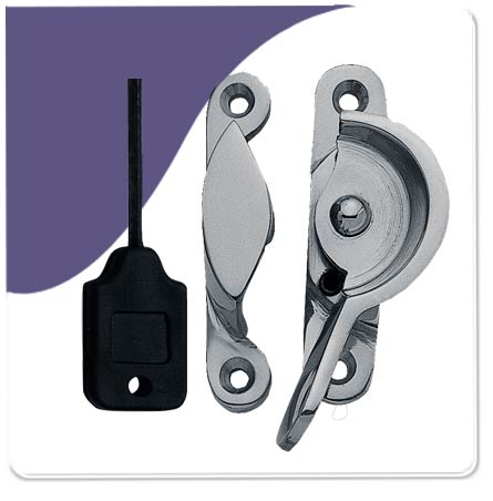 Fitch Fastener Lockable - Satin Chrome