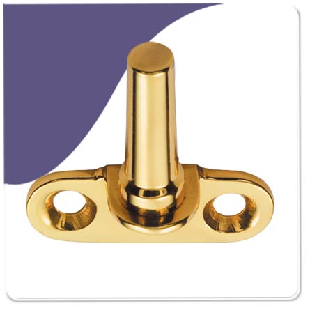 Pin For Flush Fittings Sash - Polish Brass