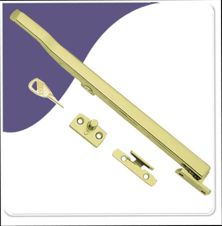Modern Casement Stay without Holes - Locking - Electro Brass