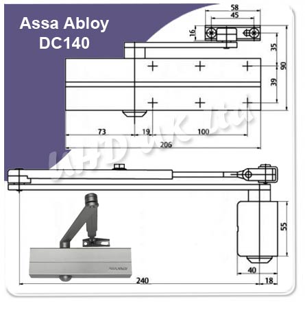 Assa Abloy Union Door Closer DC140