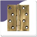 Bronze Plated DPBW Butt Hinge - 76mm x 51mm x 2.5mm