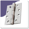 Satin Stainless Steel Ball Bearing Hinges 125mm x 100mm x 3mm