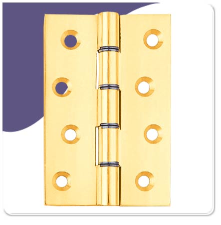 Polish Brass DSW Butt Hinge - 76mm x 50mm x 2.5mm