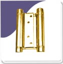 Double Action Spring Hinge Polish Brass 100mm