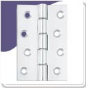 Polish Chrome DSSW Butt Hinge - 76mm x 50mm x 3mm