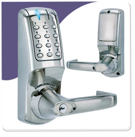 Digital Codelock 5010 Tubular Mortice Latch Back To Back - Stainless Steel