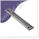 Vent External Trickle Size 425 x 32mm Satin Stainless Steel