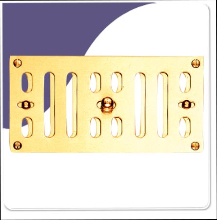 Vent - Hit & Miss Polish Brass 305mm x 76mm