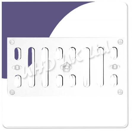 Vent - White Hit & Miss Satin Anodised Aluminium 305mm x 76mm