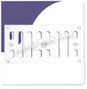 Vent - White Hit & Miss Satin Anodised Aluminium 305mm x 76mm