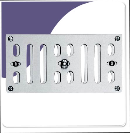 Vent - Hit & Miss Polish Stainless Steel 305mm x 76mm